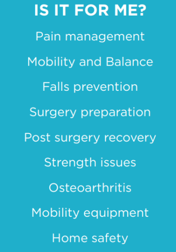 list of conditions treated with physiotherapy