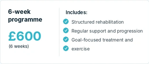 £600 6 week intensive rehabilitation programme for older people